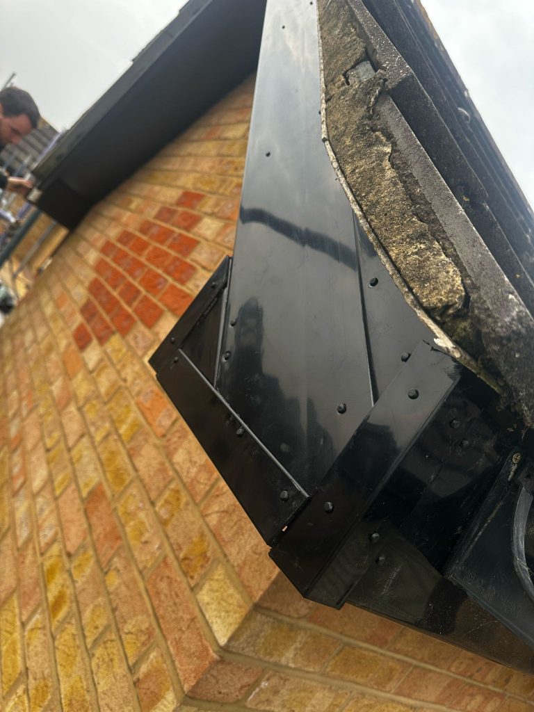 external construction works on residential block